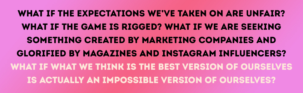 What if the expectation we've taken on are unfair...quote