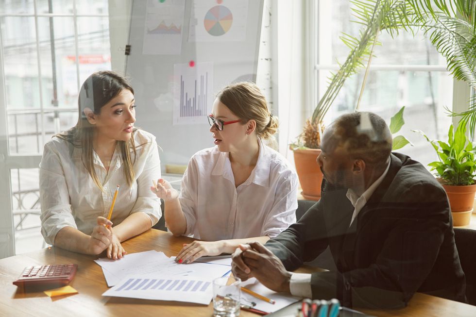 Employees are respectful of one another in a meeting