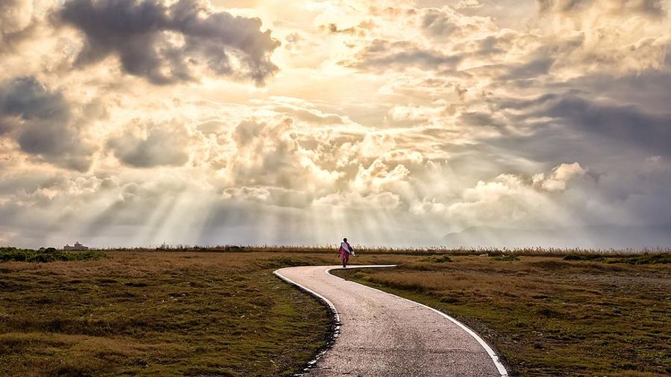 Man goes for a walk to get inspired