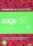 Sage Software Sage 50 Premium Accounting 2022 U.S. 3-User Small Business Accounting Software 2022 (3-Users)