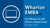 WEMBA Alumni Panel: How Wharton Can Add Value to a Finance Career