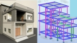 Autodesk Structural Robot R.C.C Villa Design in UAE